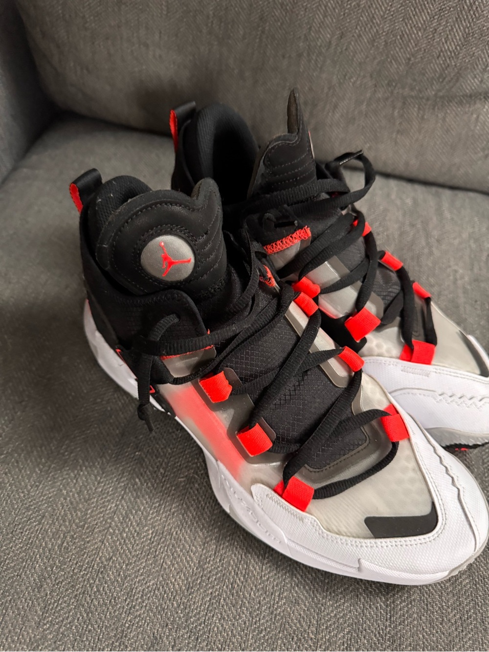 Jordan Why not 5 Men’s Black, White & Red Athletic Shoes - Picture 7 of 9